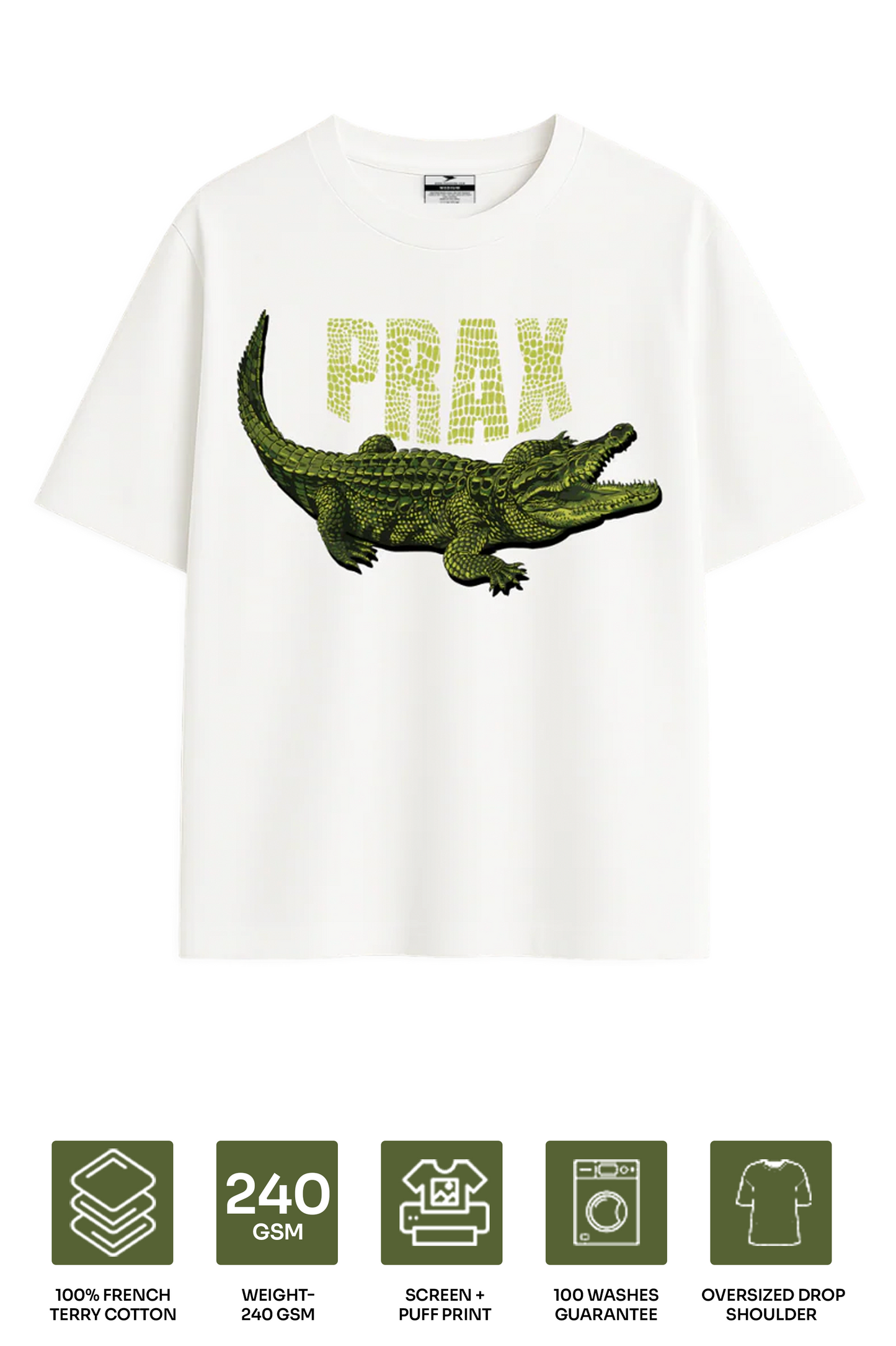CROCODILE Oversized T-shirt